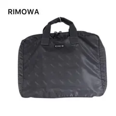 Rimowaリモワ ノートパソコンバッグ ブリーフケース黒 レザー & キャンバス製ブリーフケース | ブラック | RIMOWA
