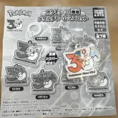 ポケモン 30周年 メタルチャームマスコット　リザードン