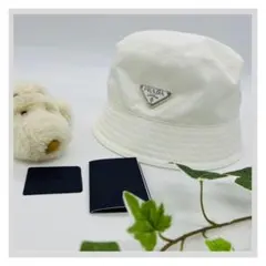 白恋まふみ　PRADA プラダ ナイロン バケットハット 白恋まふみ様専用 PRADA プラダ ナイロン バケットハット