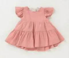 プティマイン☆コットンワッシャーティアードチュニック　110サイズ　女の子