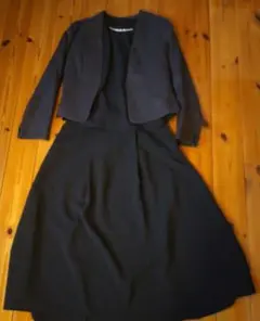 カラージャケット、ロングスカート、ブラウス3点スーツ