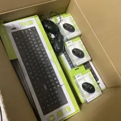 LAZOS 有線キーボード 光学式マウス セット まとめ売り