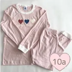 新品未使用 プチバトー 長袖パジャマ 10ans ハート