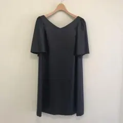 美品　アナトリエ　38　ワンピース　ドレス　半袖　フレア袖