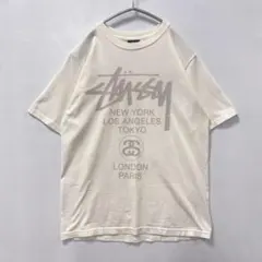 ステューシー/ワールドツアーTシャツ/半袖Tシャツ/両面プリント/SSリンク