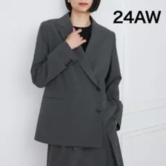 美品 イネド 24AW 2WAYストレッチダブルブレストサイド釦ジャケット 9