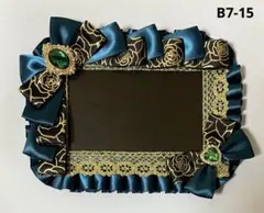 B7 硬質カードケース　デコ　ブロマイド　ダークグリーン　ブラック　ゴールド
