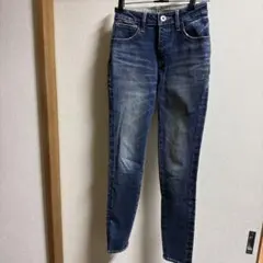 riendaスキニーデニム ダークブルー