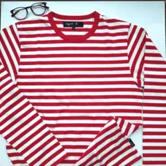 パリ本店購入【agnès b.】フランス製 定番ボーダー長袖Tシャツ