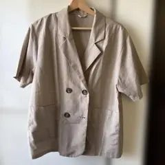【Lutique】ベージュ ダブルボタンジャケット