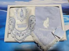 WEDGWOOD 刺繍入りハンカチ 2枚セット