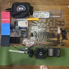 ミニ四駆引退ペラタイヤ加工一式X4 治具フィンホイール　タイヤセッター　パーツのサムネイル