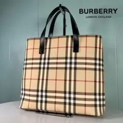 未使用級✨BURBERRY バーバリー ノバチェック トートバッグ ベージュ