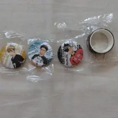 ハイキュー!!　くら寿司コラボ　缶バッジ　マスキングテープ