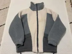 ZARA ボアジャケット S-M グレー・アイボリー
