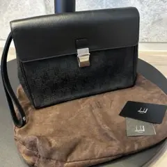 【極美品・付属品完備】ダンヒル セカンドバッグ ディーエイト レザー ブラック