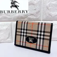 [新品/未使用]Burberry 名刺入れ チェック柄 キャンバス BURBERRY バーバリー カードケース 名刺入れ チェック メンズ