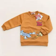 新品 タグ付き トムとジェリー トレーナー ブラウン