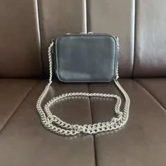 Bershka ミニ ショルダー バッグ ブラック / ベルシュカ 黒 シルバー