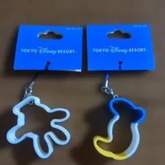 TOKYO DISNEY RESORT キャラクター型ストラップ 2個セット