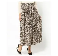 rienda レオパード　ロングスカート　ヒョウ柄