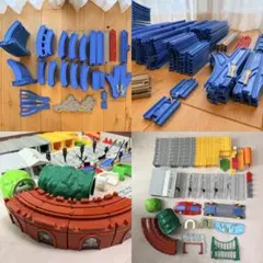 プラレール　まとめ売り　250点 大量　セット　レール、橋桁、駅、踏切等