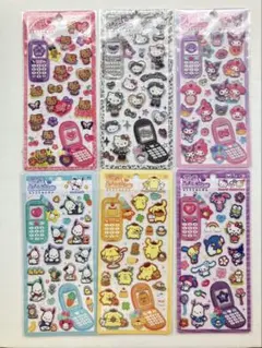 正規品　平成はっぴーフォン　サンリオ6枚セット