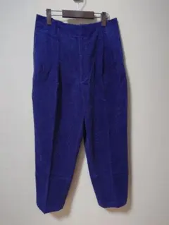 ユニクロ×マルニ、コーデュロイワイドフィットパンツ、ネイビー