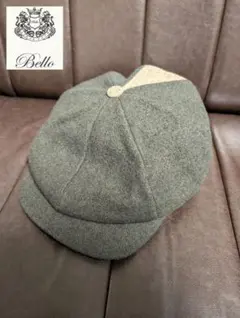 【未使用タグ付】Bello ベッロ ポールキャスケット オリーブ フリーサイズ