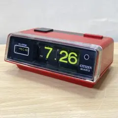 CITIZEN パタパタ時計 赤 目覚まし時計 ジャンク品