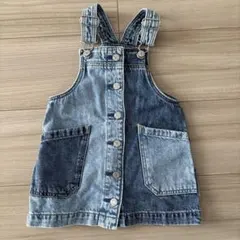 GAP パッチワークデニムサロペットスカート