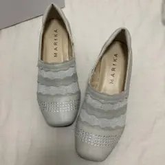 MARIKA 4e ウェッジパンプス　未使用　ライトベージュ　ビジュー