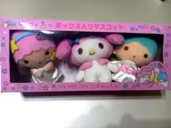 サンリオ40thアニバーサリー マイメロキキララ ぬいぐるみ3体 ボックス入り