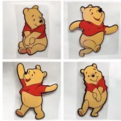 即購入OK⭐︎4枚セット　プーさんステッカー　ウォールステッカー　シール