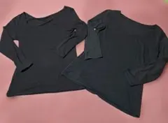 長袖　インナー　黒　ブラック　ヒートテック　まとめ売り