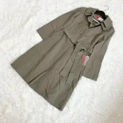 setaichiro トレンチコート 綿麻 くすみカラー ベルト付き モード
