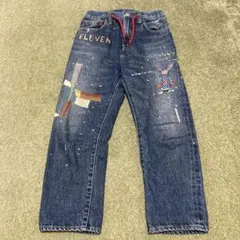 デニム＆ダンガリー　刺繍　デニム　130