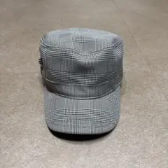 New era golf ワークキャップ　帽子　チェック　白　黒　ゴルフのサムネイル