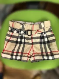 美品 Burberry バーバリー キッズ チェック ショートパンツ 110