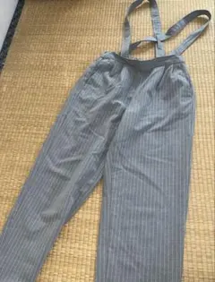 ストライプサロペット グレー 150