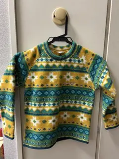 mont-bell 幾何学模様 フリースセーター