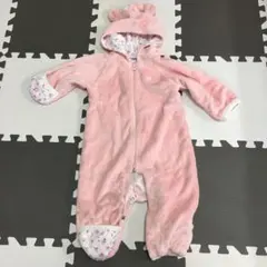 ミキハウス　美品！マイクロファーカバーオール　Freeサイズ（60〜80 ）