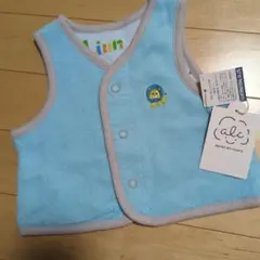 après les cours ベビーベスト 50-60 水色