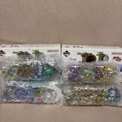 一番くじ　ジョジョの奇妙な冒険　H賞ロゴフィギュア　4個セット（おまけ付き）