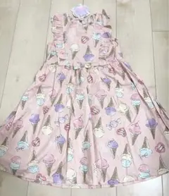 新品 アイスクリーム ワンピース 130