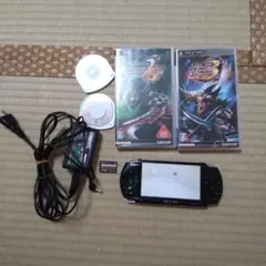 美品★psp3000本体★黒★純正バッテリー、ゲーム、メモリー、純正充電器付き♪