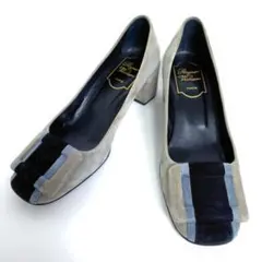 Roger Vivier パンプス プレート チャンキー スエード 35.5のサムネイル