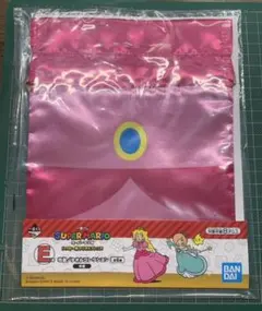 【新品】【最新作】スーパーマリオ　一番くじ　E賞　ピーチの巾着