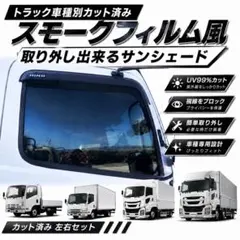 17プロフィア用 20%スモークフィルム風 サンシェード　ドアガラス左右セット 17プロフィア用 20%スモークフィルム風 サンシェード ドアガラス左右