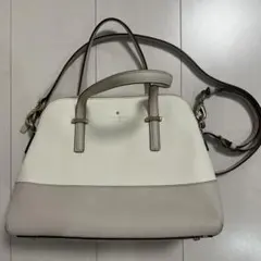 kate spadeホワイト/ベージュ ハンドバッグ